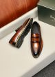 Berluti Man Black and brown Calfskin Business Leather Shoes 0428154 (3)_th.jpg